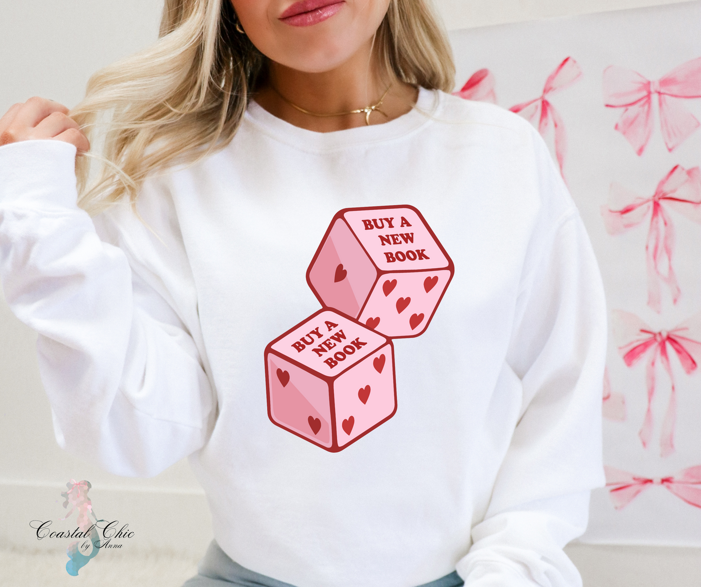 Buy a New Book Sweatshirt, Book dice Sweatshirt