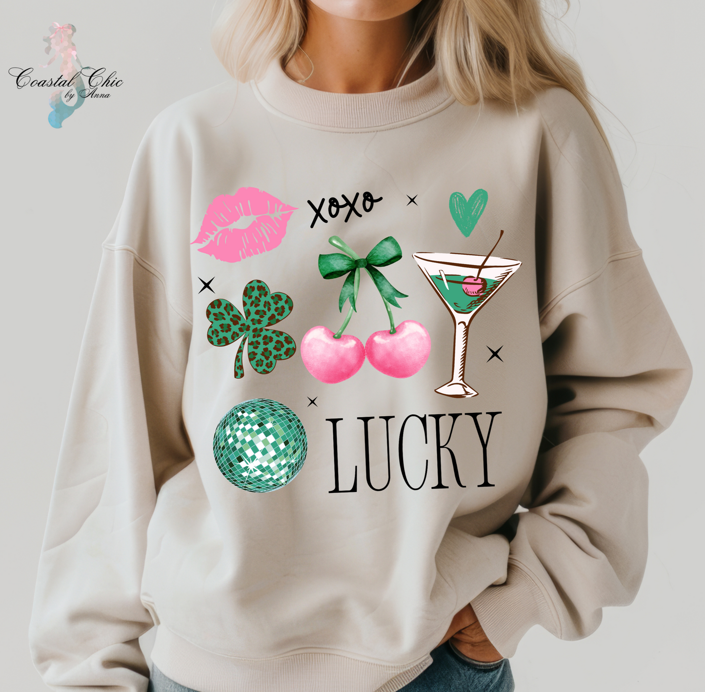 Lucky St Patricks Coquette Sweatshirt