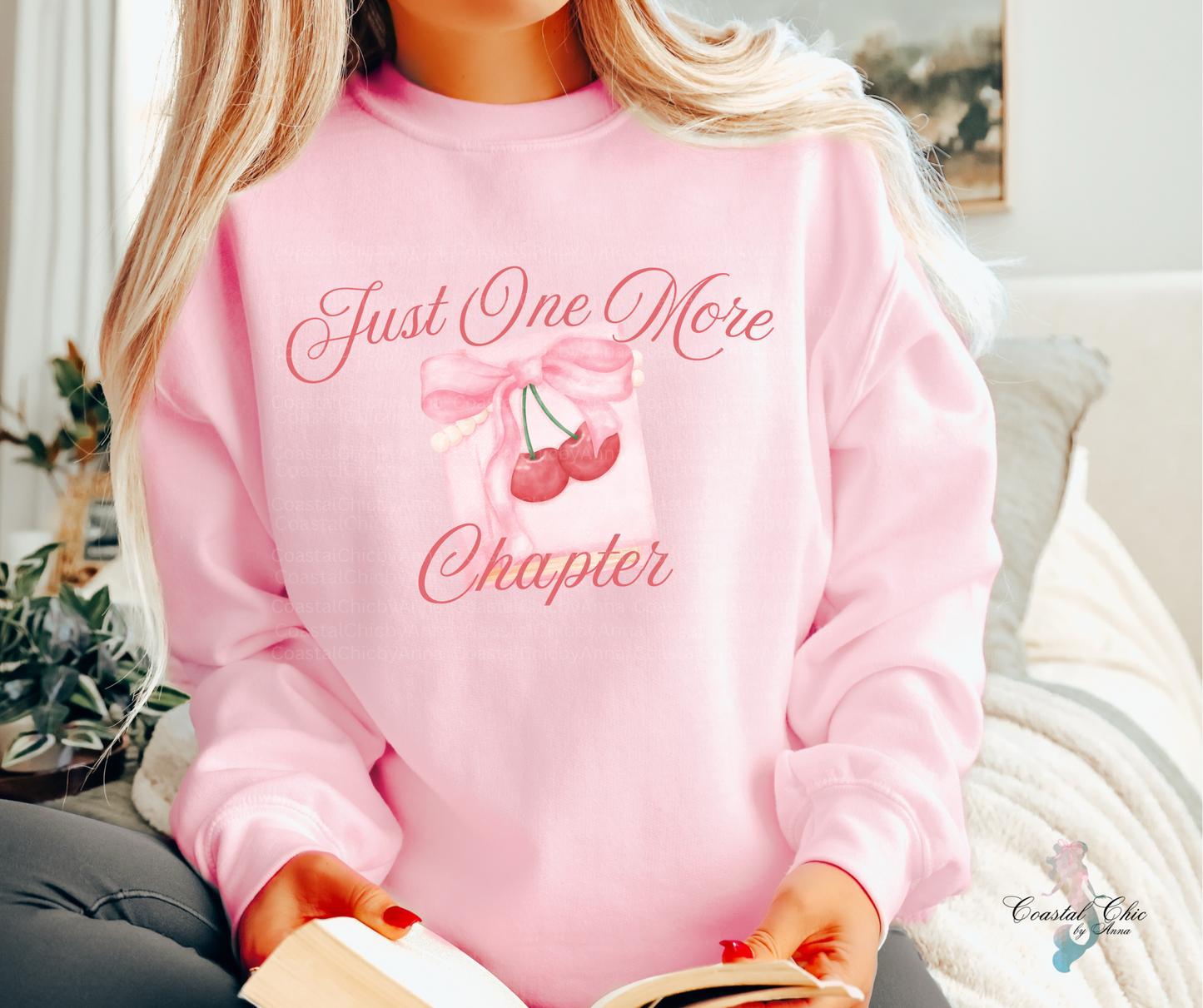 Just One More Chapter Coquette Sweatshirt