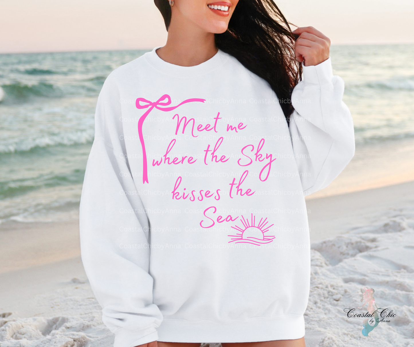 Meet me where the sky kisses the sea