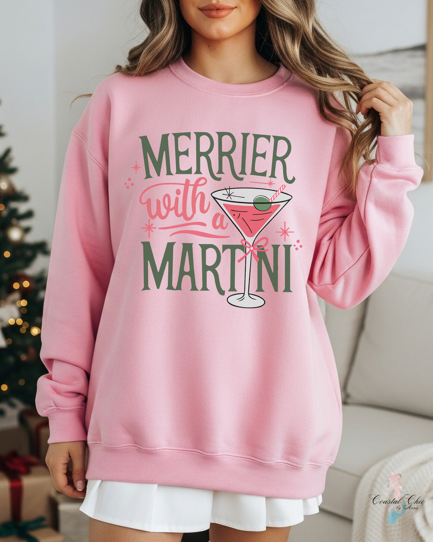 Merrier with a Martini Sweatshirt