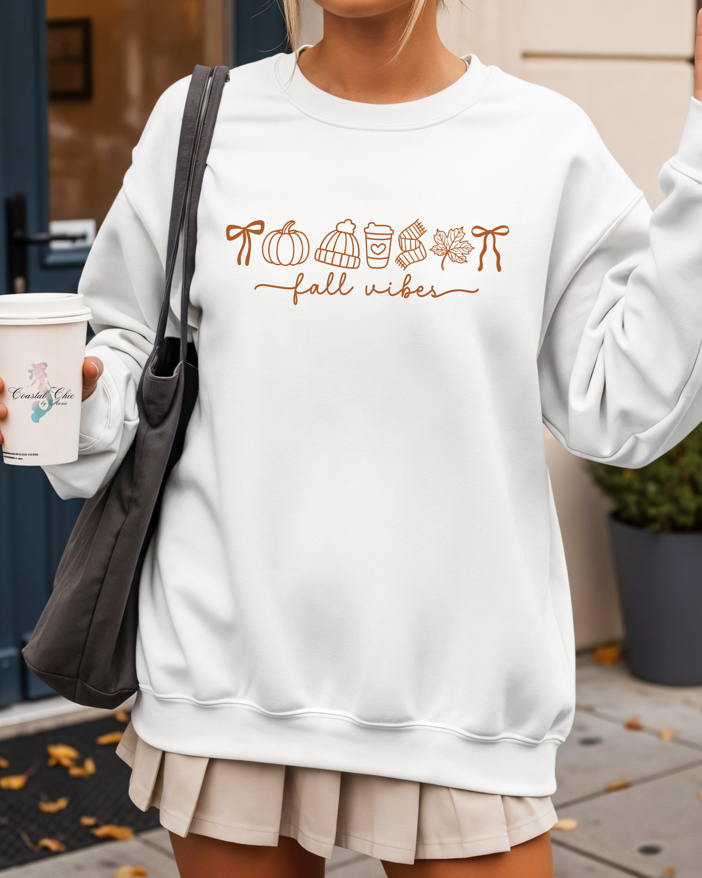 Fall Vibes Preppy Sweatshirt