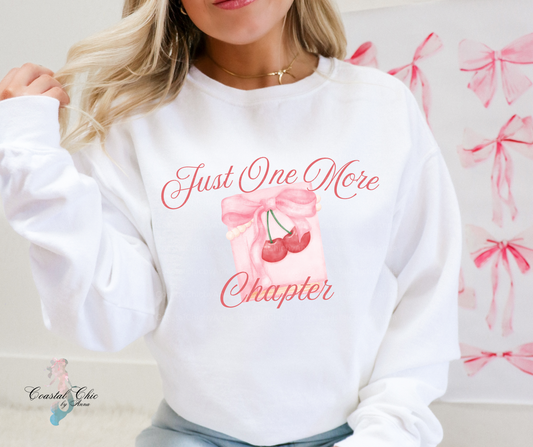 Just One More Chapter Coquette Sweatshirt