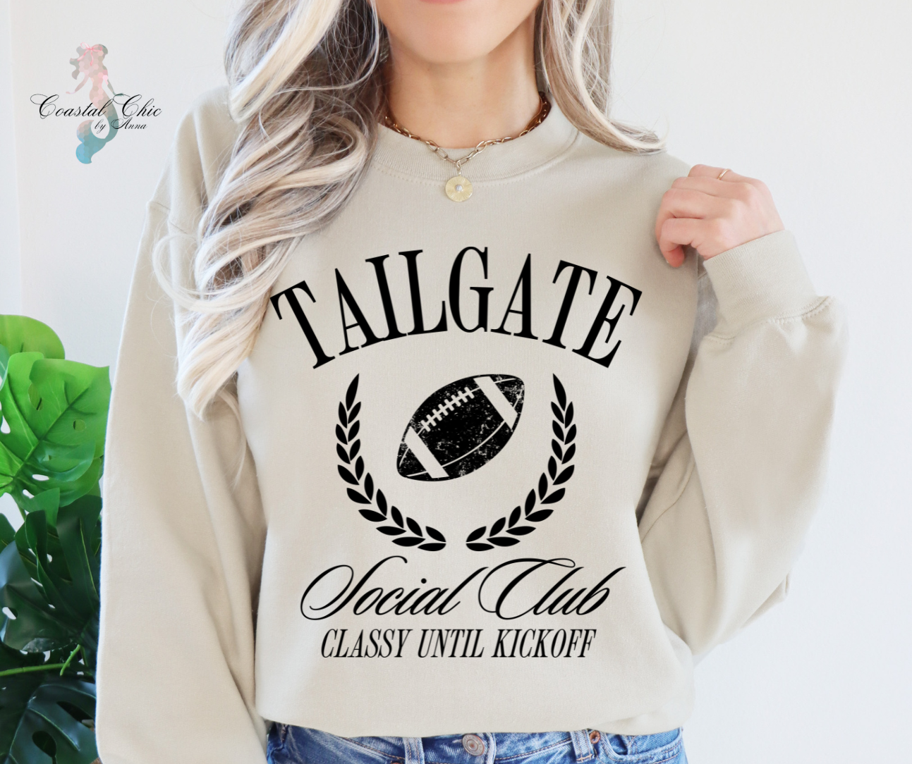 Tailgate Social Club Classy Until Kickoff Sweatshirt