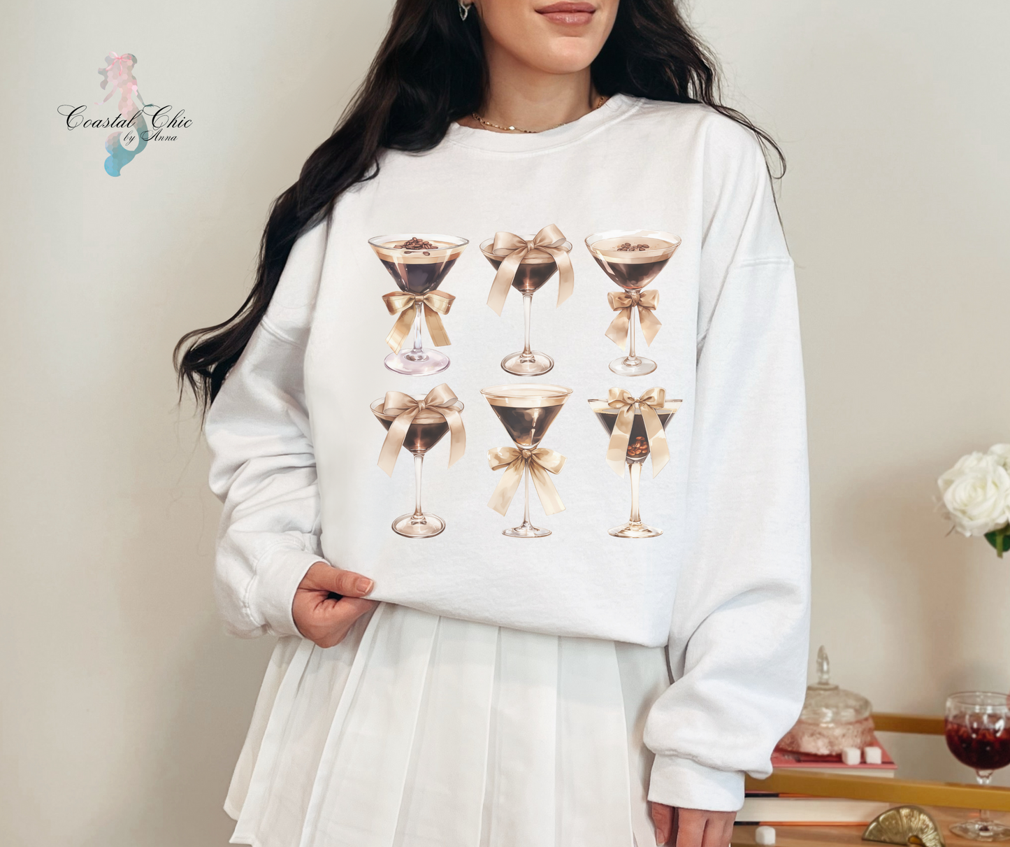 Espresso Martini Bow Sweatshirt