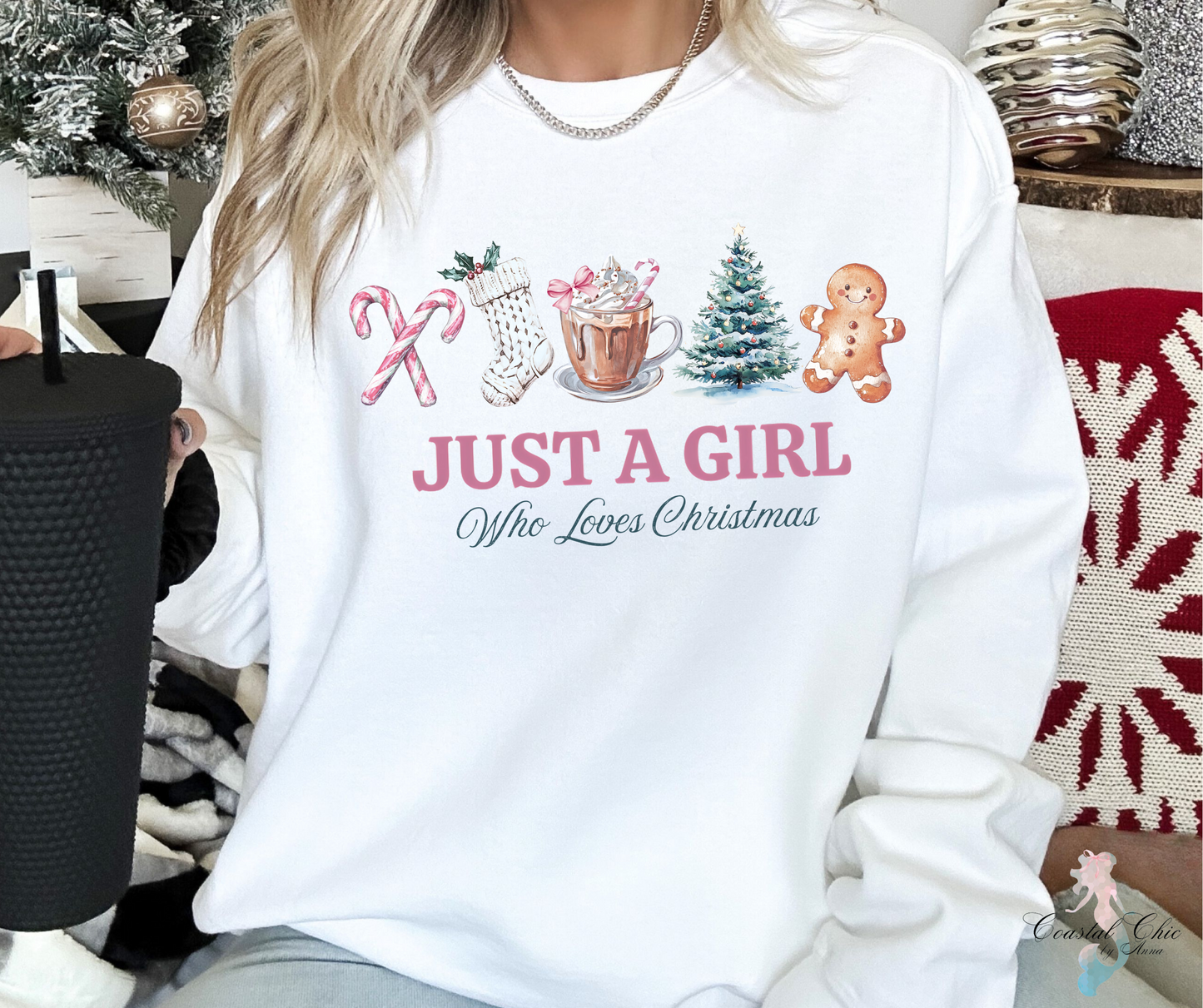 Just a Girl Who Loves Christmas Sweatshirt