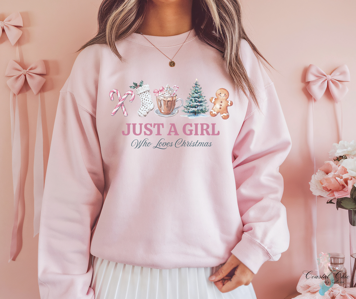 Just a Girl Who Loves Christmas Sweatshirt