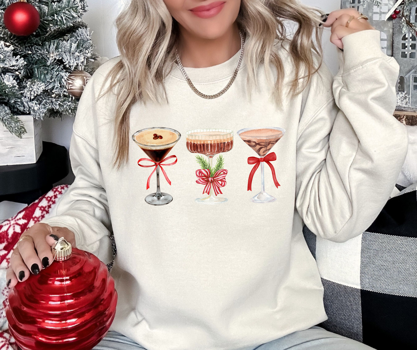 Christmas Espresso Martini Sweatshirt, Merry Martinis Sweatshirt