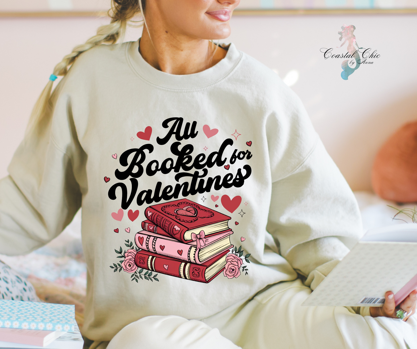 All Booked for Valentines Sweatshirt