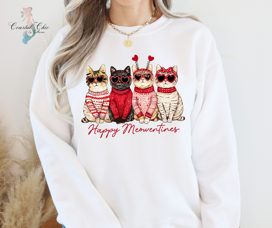 Valentine Cats Sweatshirt