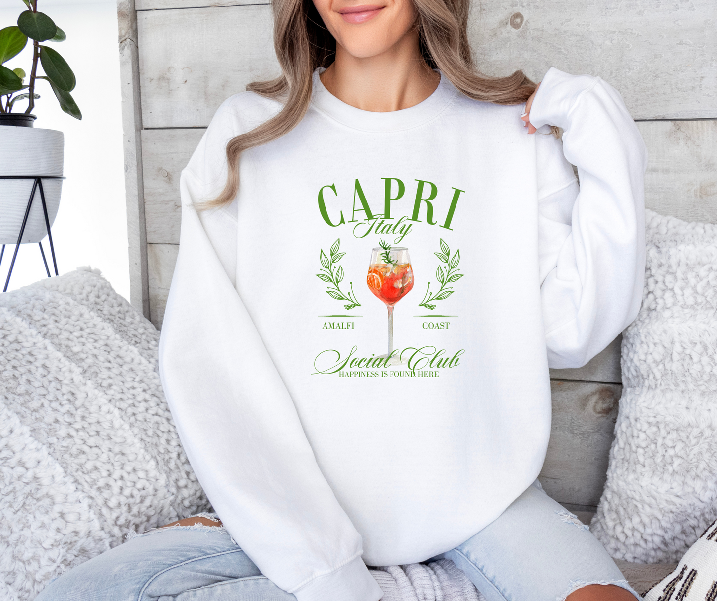 Capri Italy Social Club Sweatshirt