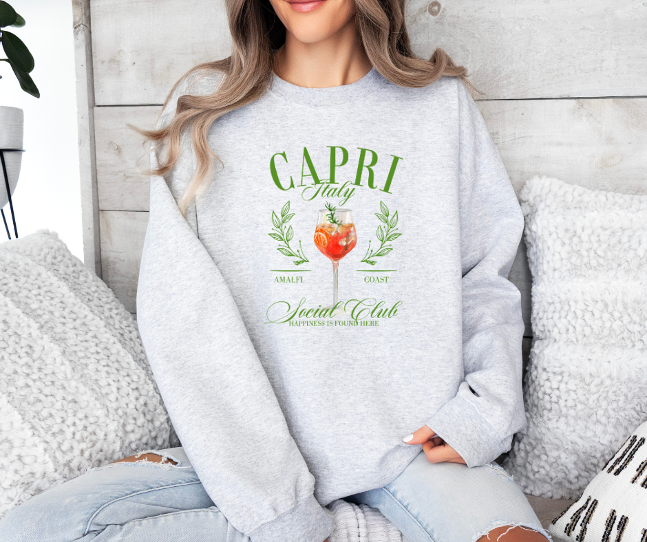 Capri Italy Social Club Sweatshirt