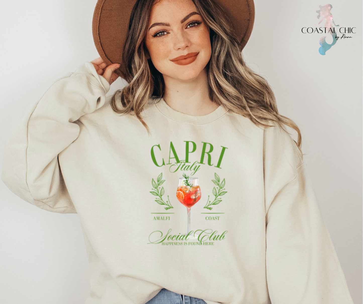 Capri Italy Social Club Sweatshirt