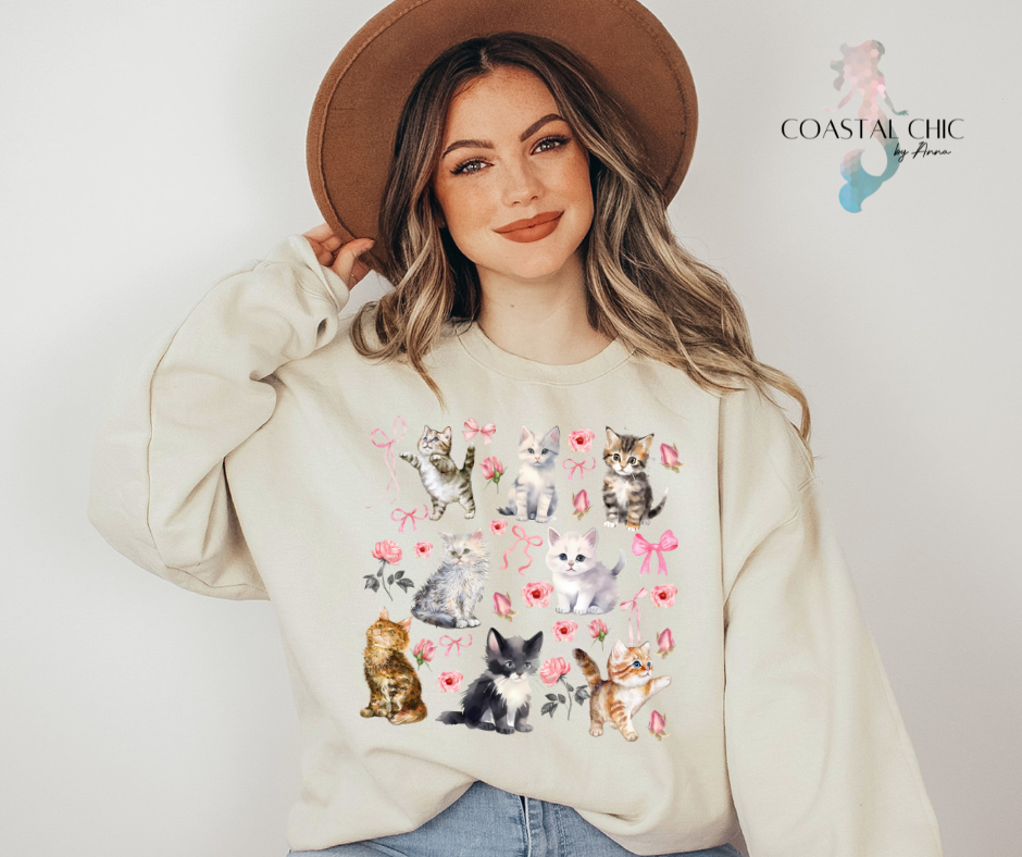 Coquette Cat Sweatshirt