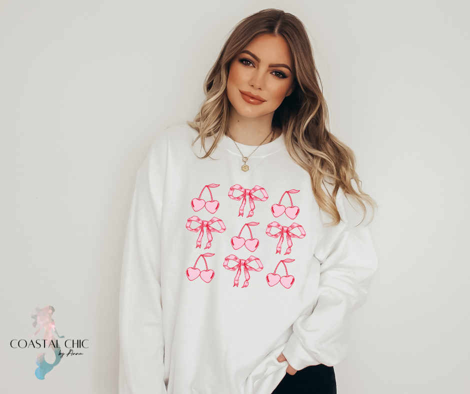 Cherries and Bows Sweatshirt