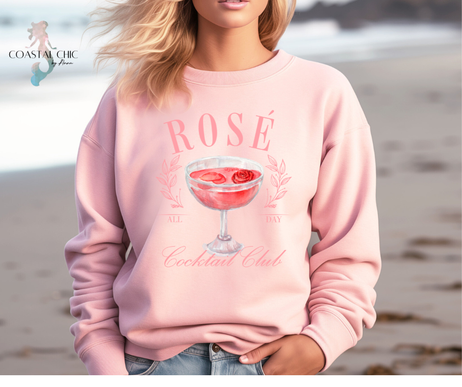 Rose All Day Cocktail Club Sweatshirt