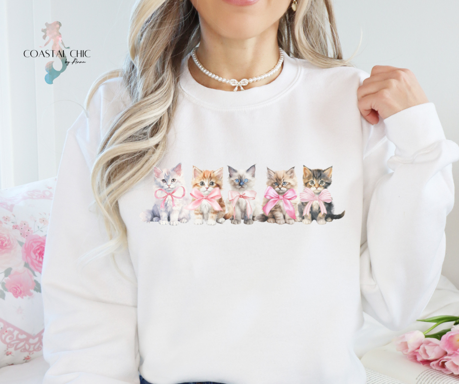 Coquette Cats Sweatshirt