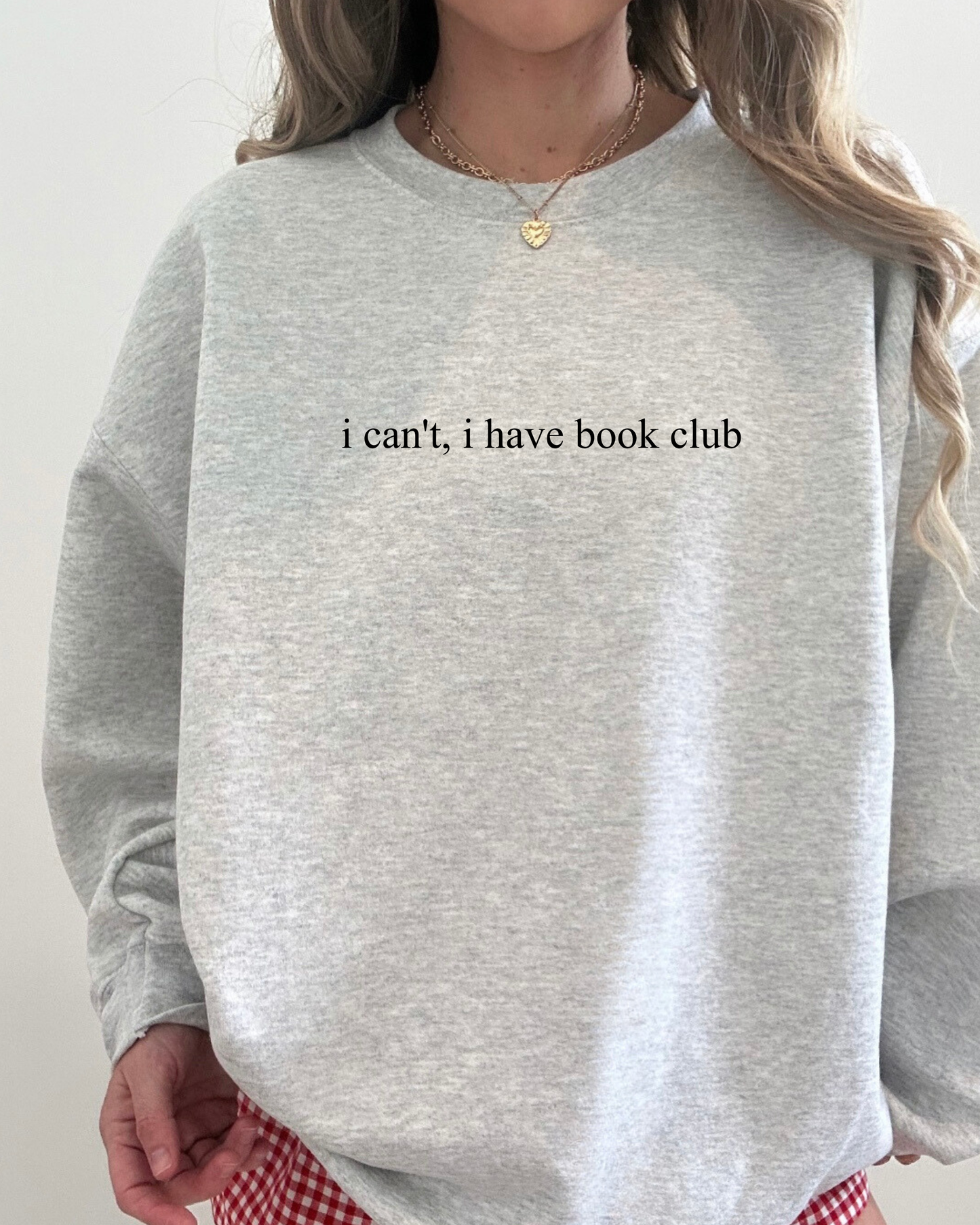 I can't, I have book club