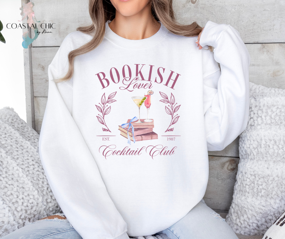 Bookish Lover Cocktail Club Sweatshirt