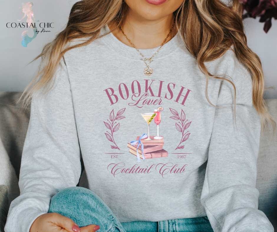 Bookish Lover Cocktail Club Sweatshirt