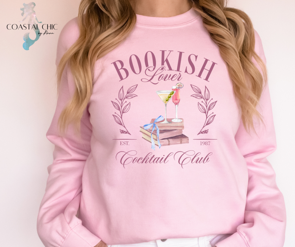 Bookish Lover Cocktail Club Sweatshirt