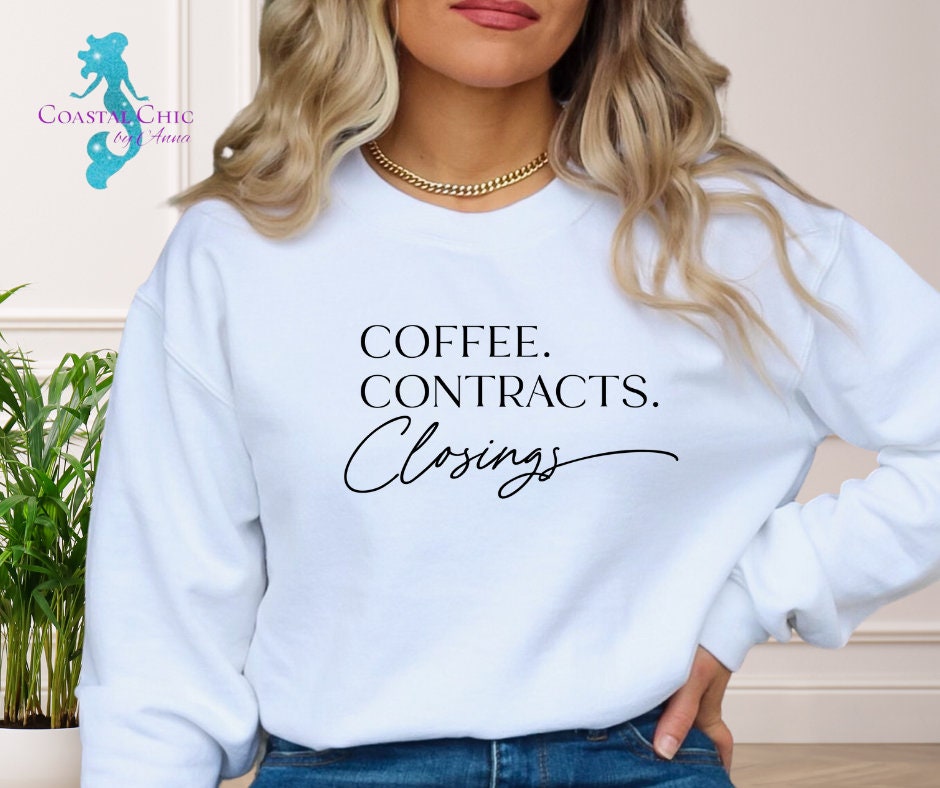 Coffee Contracts Closings shirt, Lawyer shirt, , Paralegal shirt, gift for lawyer, real estate shirt