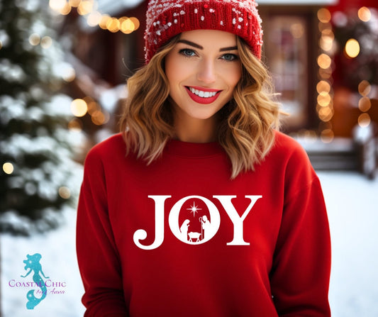 Joy Nativity Shirt, Joy Shirt, Christmas Joy Shirt, Christmas Nativity shirt, Christmas joy Shirt, Religious Shirt, Silent Night Shirt